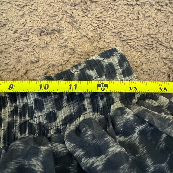 Compagnie Internationale Express Animal Print Chiffon Tulle Maxi Skirt Midi M - Picture 5 of 7